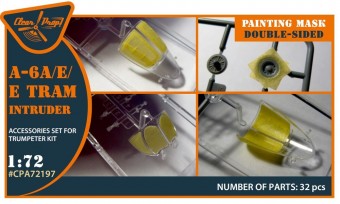 Clear Prop CPA72197 A-6A/E/E Tram Intruder double-sided painting mask for Trumpeter kit 1:72
