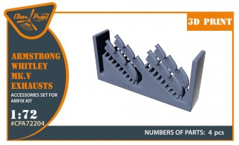 Clear Prop CPA72204 Armstrong Whitley Mk.V exhausts for Airfix kits 1:72