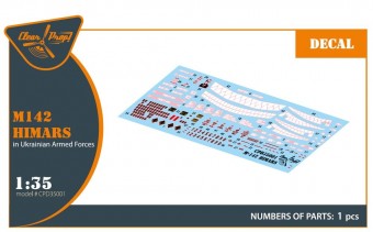 Clear Prop CPD35001 M142 Himars in Ukrainian Armed Forces decal set for Trumpeter, Foreart kits 1:35