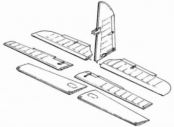 CMK 129-4006 Me-410B Control Surfaces 1:48
