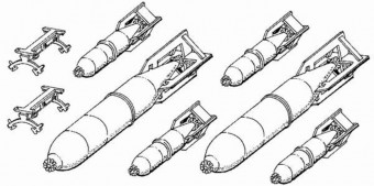 CMK 129-4027 Russian bombs WWII 1:48