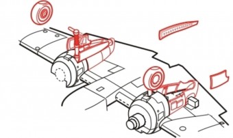 CMK 129-4094 Henschel Hs 129B Undercarriage 1:48