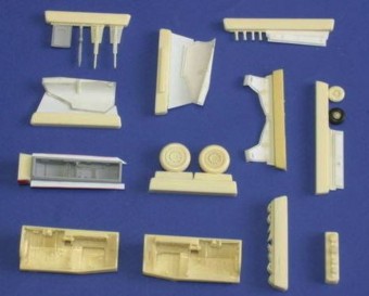 CMK 129-4196 JAS-39D Gripen untercarriage for Italeri 1:48