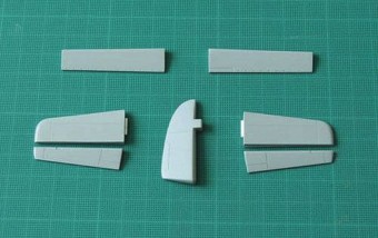 CMK 129-4212 Hawker Seahawk - control surfaces set for Trumpeter 1:48