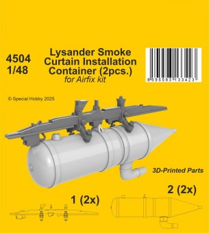 CMK 129-4504 Lysander Smoke Curtain Installation Container for Airfix 1:48