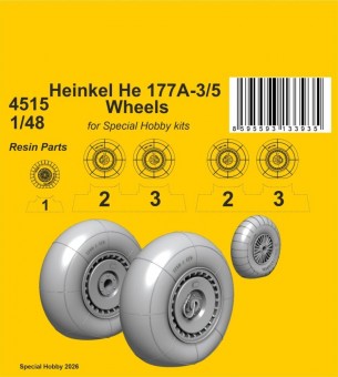 CMK 129-4515 Heinkel He 177A-3/5 Wheels for Special Hobby 1:48