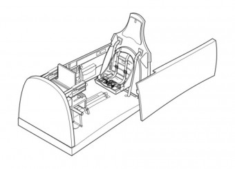 CMK 129-5005 P-40B Cockpit 1:32