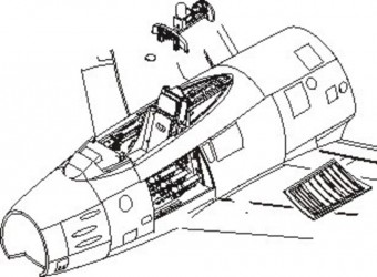 CMK 129-7112 F-86F Sabre Interior Set 1/72