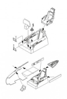 CMK 129-7273 F-86F Interior set 1:72