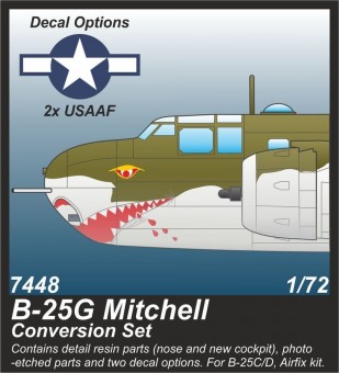 CMK 129-7448 B-25G Mitchell 75 mm Gun Nose Conversion Set 1:72