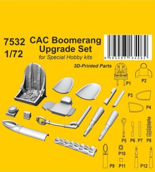 CMK 129-7532 CAC Boomerang Upgrade Set for Special Hobby 1:72