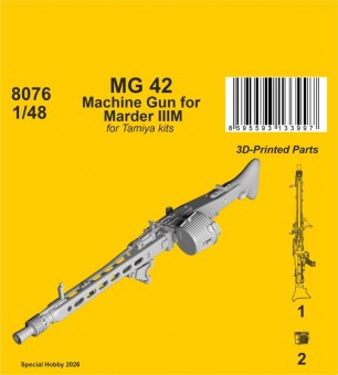CMK 129-8076 MG 42 Machine Gun for Marder IIIM for Tamiya 1:48