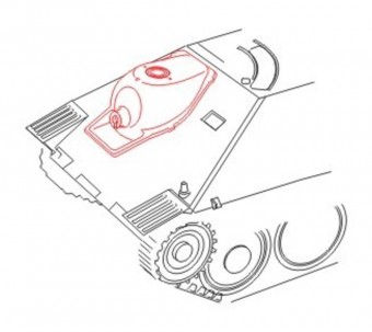 CMK 129-B48054 Jagdpanzer 38 Hetzer Gun Mantlet Late P. 1:48