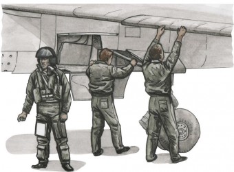 CMK 129-F72305 French pilot and two mechanics for 1 72 Special Hobby Mirage for 1C model 1:72