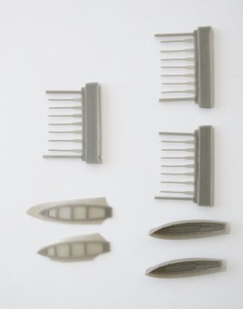 CMK 129-NS015 Bismarck 6 m Cutter 2pcs. for Trumpeter 1 200 1:200