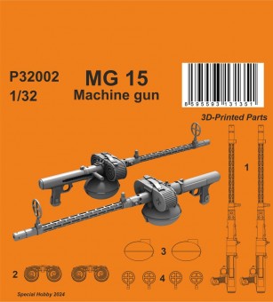 CMK 129-P32002 MG 15 Machine gun (2 pcs) 1:32