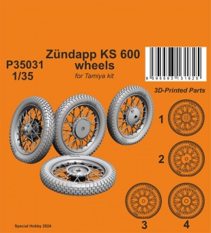 CMK 129-P35031 Zundapp KS 600 Wheels 1:35