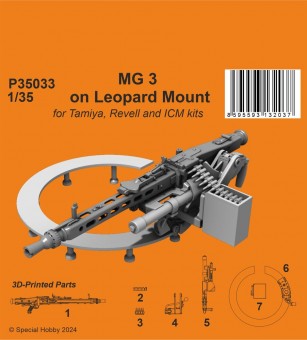 CMK 129-P35033 MG 3 on Leopard Mount / form Tamiya, Revell and ICM kits 1:35