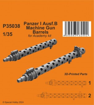 CMK 129-P35038 Panzer I ausf.B Machine Gun Barrels / for Academy kit 1:35