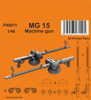 CMK 129-P48011 MG 15 Machine gun (2 pcs.) 1:48