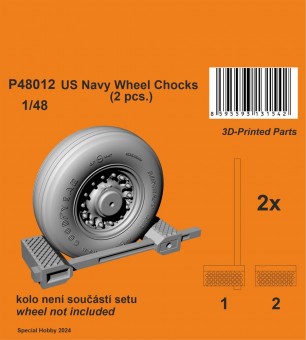 CMK 129-P48012 US Navy Wheel Chocks 1:48