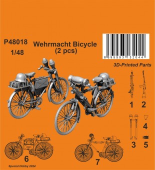 CMK 129-P48018 Wehrmacht Bicycle (2 pcs) 1:48