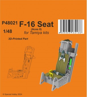 CMK 129-P48021 F-16 Seat (Aces II) / for Tamiya kits 1:48