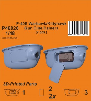 CMK 129-P48026 P-40E Warhawk/Kittyhawk Gun Cine Camera (N-2 type) / for Eduard kits 1:48