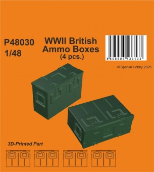 CMK 129-P48030 WWII British Ammo Boxes 1:48