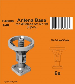 CMK 129-P48036 Antena Base for Wireless set No.19 (6 pcs.) 1:48