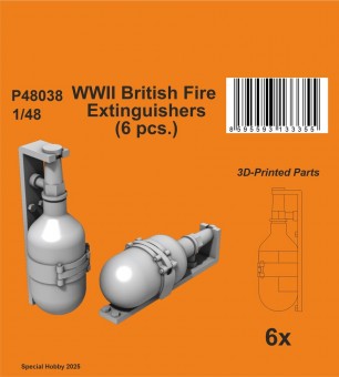 CMK 129-P48038 WWII British Fire Extinguishers (6 pcs.) 1:48