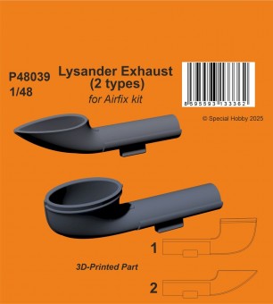 CMK 129-P48039 Lysander Exhaust (2 types) for Airfix 1:48