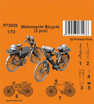 CMK 129-P72028 Wehrmacht Bicycle (2 pcs) 1:72