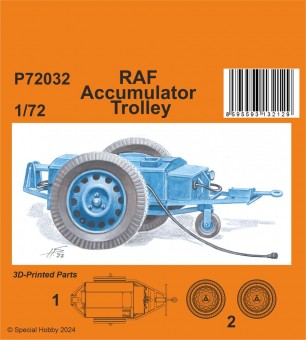 CMK 129-P72032 RAF Accumulator Trolley 1:72