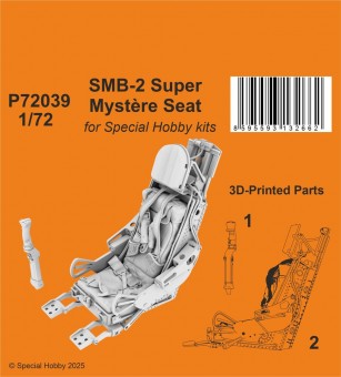CMK 129-P72039 SMB-2 Super Mystere Seat for Special Hobby kits 1:72