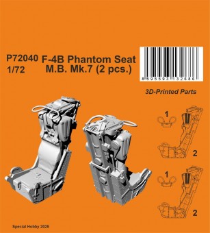 CMK 129-P72040 F-4B/C Phantom Seat (2 pcs) 1:72