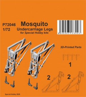 CMK 129-P72046 Mosquito Undercarriage Legs for Special Hobby 1:72