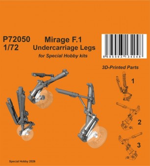 CMK 129-P72050 Mirage F.1 Undercarriage Legs for Special Hobby 1:72