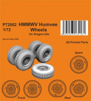 CMK 129-P72052 HMMWV Humvee Wheels for Dragon 1:72