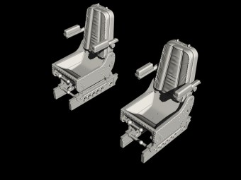CMK 129-Q48353 Siebel Si 204/Aero C-3 Pilots' Seats 1:48