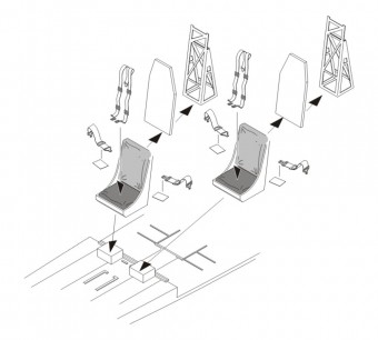 CMK 129-Q72175 B-17 Flying Fortress Seats 1:72