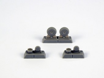 CMK 129-Q72296 P-40 Wheels-Block Tread for Special Hobby 1:72