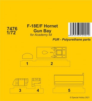 CMK 7476 F-18E/F Hornet Gun Bay 1:72