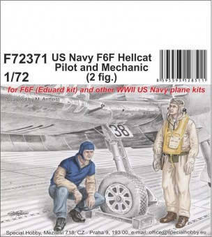 CMK F72371 US Navy F6F Hellcat Pilot and Mechanic 1:72