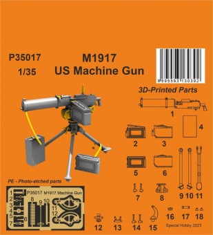CMK P35017 M1917 US Machine Gun 1:35