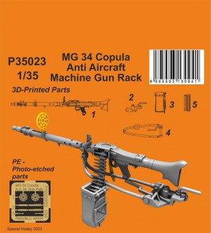 CMK P35023 MG 34 Copula Anti Aircraft Machine Gun Ralk (2 pcs.) 1/35