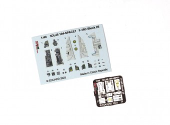 Eduard 3DL48104 F-16C Block 25 SPACE 1/48 for KINETIC 1:48