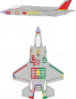 Eduard EX931 F-35A RAM coating early 1/48 TAMIYA