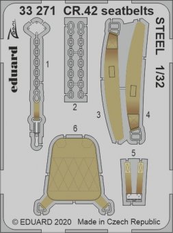 Eduard 33271 CR.42 seatbelts Steel for ICM 1:32