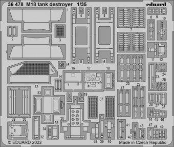 Eduard 36478 M18 tank destroyer for TAMIYA 1:35